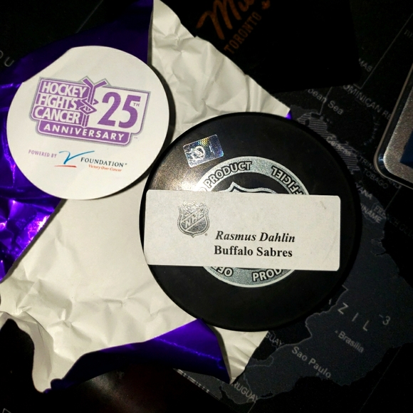 Rasmus Dahlin All-Star 2024 Signed Puck - Picture 3 of 3